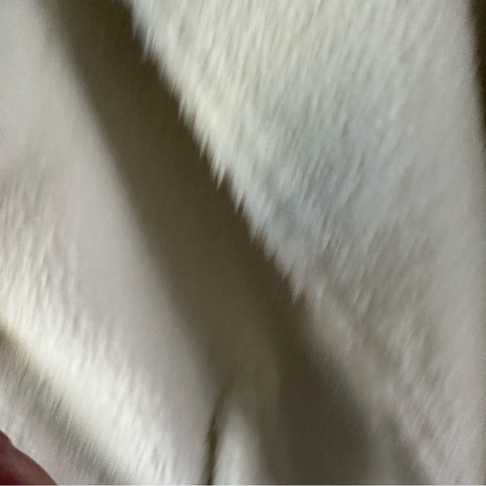 ALO YOGA Ivory White Sherpa Teddy Trench Coat SZ M - Picture 5 of 10